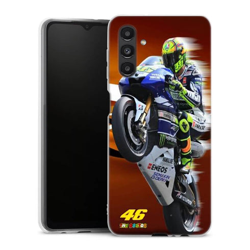Coque Telephone Samsung A04S originale Fan de yamaha en feu vr46 doctors